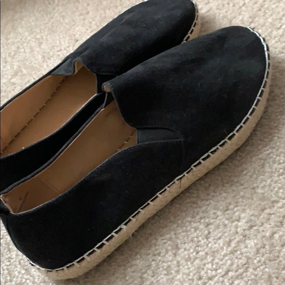 Black slip ons